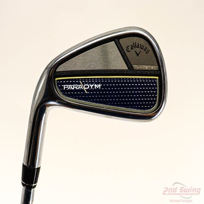 Mint Callaway Paradym Single Iron 7 Iron True Temper Elevate MPH 95 Steel Stiff Left Handed 37.0in