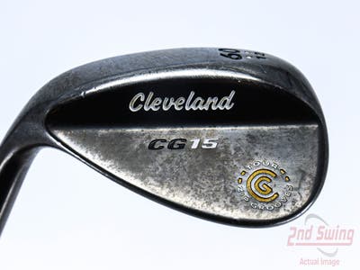 Cleveland CG15 Black Pearl Wedge Lob LW 60° 12 Deg Bounce Stock Steel Shaft Steel Wedge Flex Left Handed 36.0in