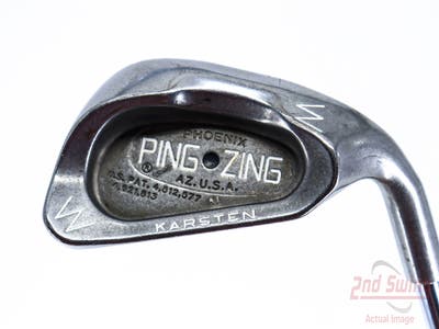 Ping Zing Single Iron Pitching Wedge PW Stock Steel Shaft Steel Regular Right Handed Black Dot 35.75in