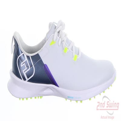 New Womens Golf Shoe Footjoy 2023 FJ Fuel Sport Medium 7 White/Blue MSRP $130 90128
