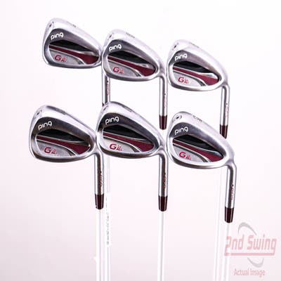 Ping G LE 2 Iron Set 7-PW AW SW ULT 240 Lite Graphite Ladies Right Handed Black Dot 36.5in