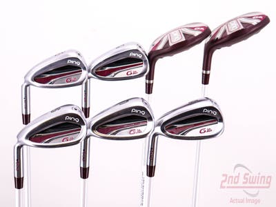 Ping G LE 2 Iron Set 6H 7H 8-PW SW ULT 240 Lite Graphite Ladies Left Handed Black Dot 36.25in