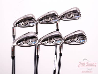 Ping 2016 G Iron Set 7-PW AW SW Ping TFC 80i Graphite Senior Left Handed Red dot 36.5in