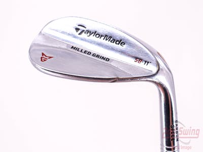 TaylorMade Milled Grind Satin Chrome Wedge Lob LW 58° 11 Deg Bounce True Temper Dynamic Gold Steel Wedge Flex Right Handed 34.75in