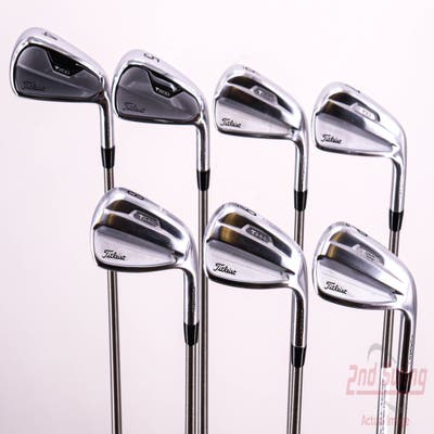 Titleist 2021 Combo T100 Iron Set 4-PW Aerotech SteelFiber fc115cw Graphite Stiff Right Handed 38.5in