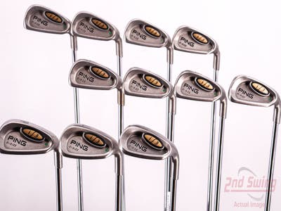 Ping i3 Oversize Iron Set 2-PW AW LW Ping JZ Steel Stiff Right Handed Green Dot 37.75in