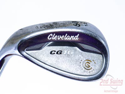 Cleveland CG16 Chrome Zip Groove Wedge Lob LW 60° 12 Deg Bounce Cleveland Traction Wedge Steel Wedge Flex Left Handed 35.25in