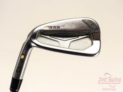 Ping S55 Single Iron 4 Iron True Temper Dynamic Gold S300 Steel Stiff Left Handed Yellow Dot 39.0in