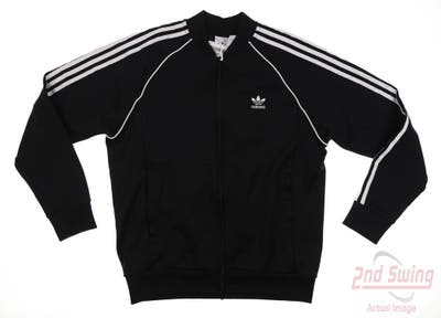 New Mens Adidas Jacket Large L Black MSRP $65
