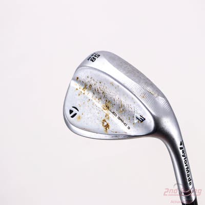TaylorMade Milled Grind 3 Raw Chrome Wedge Lob LW 58° 8 Deg Bounce Dynamic Gold Tour Issue S200 Steel Stiff Right Handed 35.0in