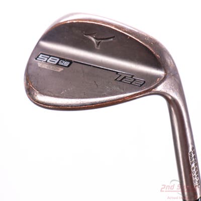 Mizuno T22 Denim Copper Wedge Lob LW 58° 8 Deg Bounce C Grind Dynamic Gold Tour Issue S400 Steel Stiff Right Handed 35.5in