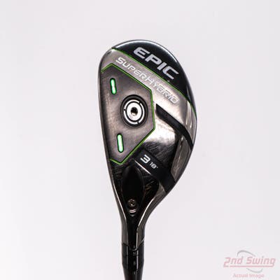 Callaway EPIC Super Hybrid 3 Hybrid 18° Aerotech SteelFiber fc75 Graphite Stiff Left Handed 41.5in