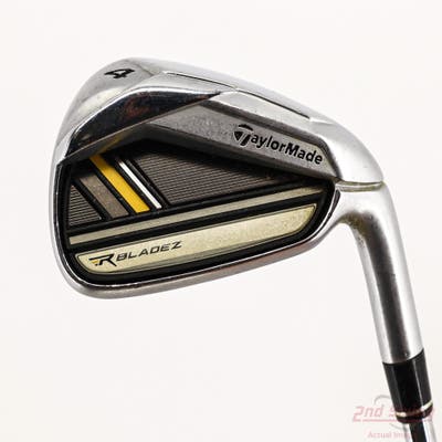 TaylorMade Rocketbladez Single Iron 4 Iron Stock Steel Shaft Steel Stiff Right Handed 39.25in