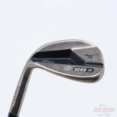 Mizuno S23 Copper Cobalt Wedge Lob LW 58° 12 Deg Bounce D Grind FST KBS Hi-Rev 2.0 Steel Wedge Flex Left Handed 35.5in