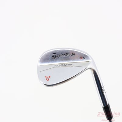 TaylorMade Milled Grind Satin Chrome Wedge Sand SW 56° 12 Deg Bounce SB True Temper Dynamic Gold Steel Wedge Flex Right Handed 35.5in