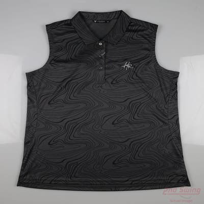 New W/ Logo Womens Level Wear Sleeveless Large L Gray MSRP $106