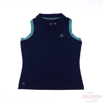 New W/ Logo Womens EP NY Sleeveless X-Small XS Blue MSRP $85