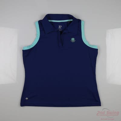 New W/ Logo Womens EP NY Sleeveless Small S Blue MSRP $85