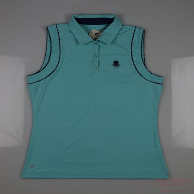 New W/ Logo Womens EP NY Sleeveless Large L Green MSRP $50