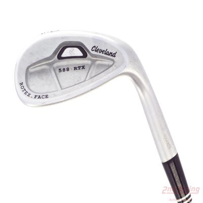 Cleveland 588 RTX CB Satin Chrome Wedge Lob LW 60° 12 Deg Bounce True Temper Dynamic Gold Steel Wedge Flex Right Handed 35.0in