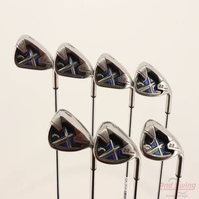 Callaway X-22 Iron Set 5-PW AW Callaway X Steel Steel Uniflex Right Handed -1/4"