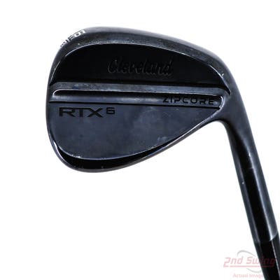 Cleveland RTX 6 ZipCore Black Satin Wedge Sand SW 56° 12 Deg Bounce Full Dynamic Gold Spinner TI Steel Wedge Flex Right Handed 35.5in