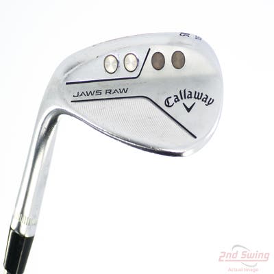 Callaway Jaws Raw Chrome Wedge Lob LW 58° 10 Deg Bounce S Grind True Temper Dynamic Gold Spinner Tour Issue Steel Wedge Flex Left Handed 35.0in