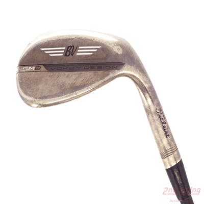 Titleist Vokey SM8 Brushed Steel Wedge Lob LW 60° 8 Deg Bounce M Grind Dynamic Gold TI Onyx S400 Steel Stiff Right Handed 35.25in