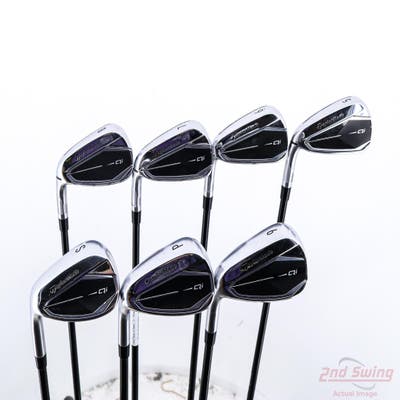 TaylorMade Qi Iron Set 5-PW SW Fujikura Ventus Blue TR 6 Graphite Regular Left Handed +1/4"