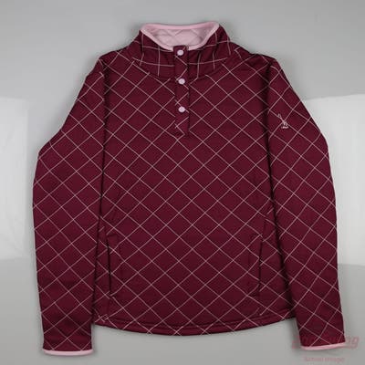 New W/ Logo Womens Footjoy Sweater Small S Purple MSRP $100