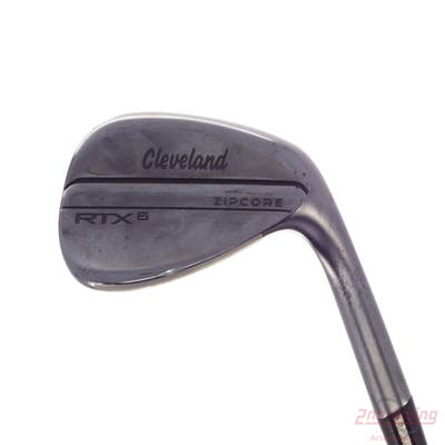 Cleveland RTX 6 ZipCore Black Satin Wedge Sand SW 56° 12 Deg Bounce Full Dynamic Gold Spinner TI Steel Wedge Flex Right Handed 35.5in