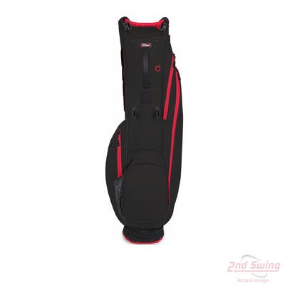 New Titleist Players 4 Carbon Stand Bag Black/Black/Red