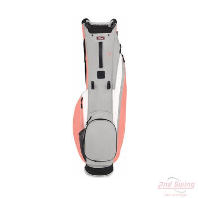 New Titleist Players 4 Carbon Stand Bag Peach/Gray/White