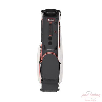 New Titleist Players 4 Plus Stadry Stand Bag White/Charcoal/Coral