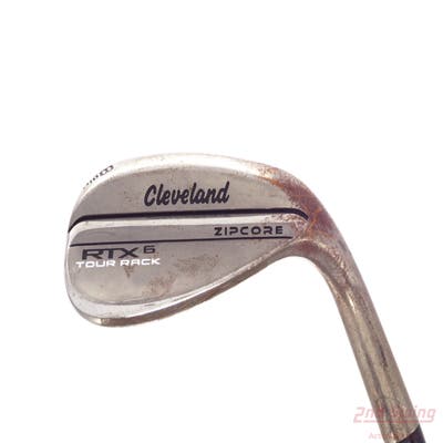 Cleveland RTX 6 ZipCore Tour Rack Raw Wedge Lob LW 58° 10 Deg Bounce Mid True Temper Dynamic Gold Spinner Tour Issue Steel Wedge Flex Right Handed 35.25in