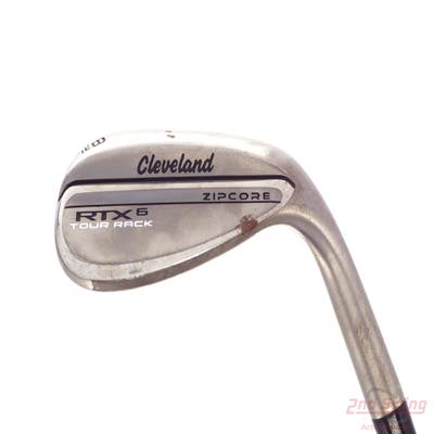 Mint Cleveland RTX 6 ZipCore Tour Rack Raw Wedge Lob LW 58° 6 Deg Bounce Low True Temper Dynamic Gold Spinner Tour Issue Steel Wedge Flex Right Handed 35.25in