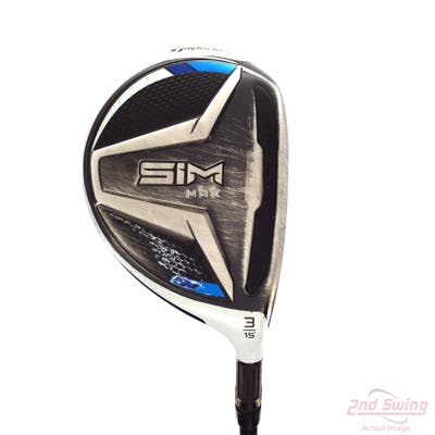 TaylorMade SIM MAX Fairway Wood 3 Wood 3W 15° Fujikura Ventus Blue 6 Graphite Stiff Right Handed 43.75in