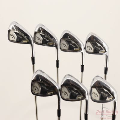 Callaway Apex 19 Iron Set 4-PW FST KBS Tour C-Taper 120 Steel Stiff Right Handed +1 1/2"