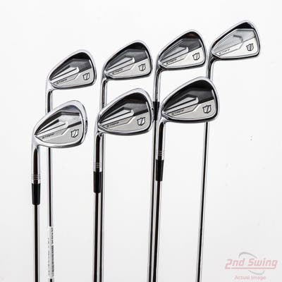 Mint Wilson Staff 2024 Staff Model CB Iron Set 4-PW Dynamic Gold Mid 115 Steel Stiff Left Handed -1/4"