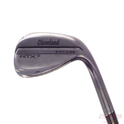 Cleveland RTX 6 ZipCore Black Satin Wedge Lob LW 60° 6 Deg Bounce Low True Temper Dynamic Gold Spinner Tour Issue Steel Wedge Flex Right Handed 35.25in