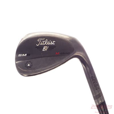 Titleist Vokey SM6 Jet Black Wedge Lob LW 58° 8 Deg Bounce M Grind SM6 BV Steel Wedge Flex Right Handed 35.25in