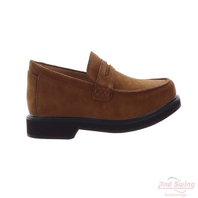 New Mens Golf Shoe Footjoy Suede Loafer Medium 8.5 Brown MSRP $170