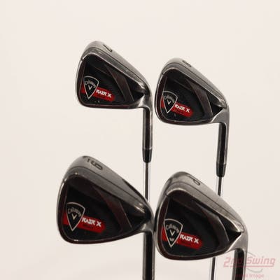 Callaway Razr X Black Iron Set 7-PW True Temper M-10 XP Steel Uniflex Right Handed +2"