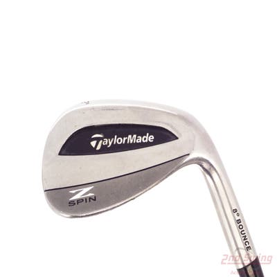 TaylorMade Z Spin Wedge Gap GW 52° 8 Deg Bounce Stock Steel Shaft Steel Wedge Flex Right Handed 35.5in