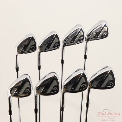 Callaway Mavrik Pro Iron Set 4-PW AW FST KBS Max 80 Steel Regular Left Handed -1/2"