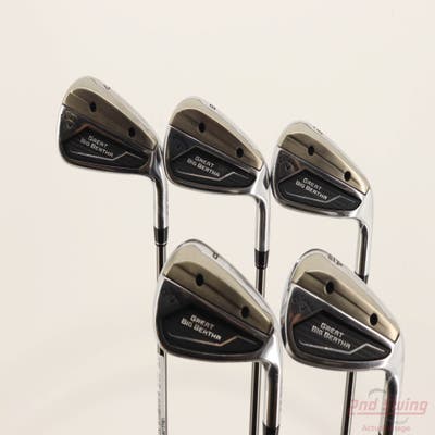 Callaway Great Big Bertha 23 Iron Set 7-PW AW UST Mamiya Helium Nanocore 60i IP Finish Graphite Senior Right Handed STD