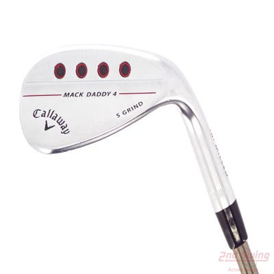 Callaway Mack Daddy 4 Chrome Wedge Sand SW 56° 10 Deg Bounce S Grind UST Mamiya Recoil 110 F4 Graphite Stiff Right Handed 34.75in