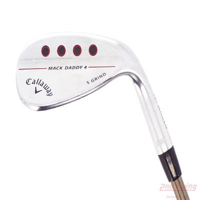 Callaway Mack Daddy 4 Chrome Wedge Sand SW 56° 10 Deg Bounce S Grind UST Mamiya Recoil 110 F4 Graphite Stiff Right Handed 34.5in