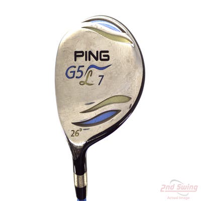 Ping G5 Ladies Fairway Wood 7 Wood 7W 26° Ping ULT 50F Ladies Graphite Ladies Left Handed 40.25in