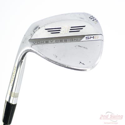 Titleist Vokey SM8 Tour Chrome Wedge Sand SW 56° 8 Deg Bounce M Grind Titleist Vokey BV Steel Wedge Flex Left Handed 35.75in